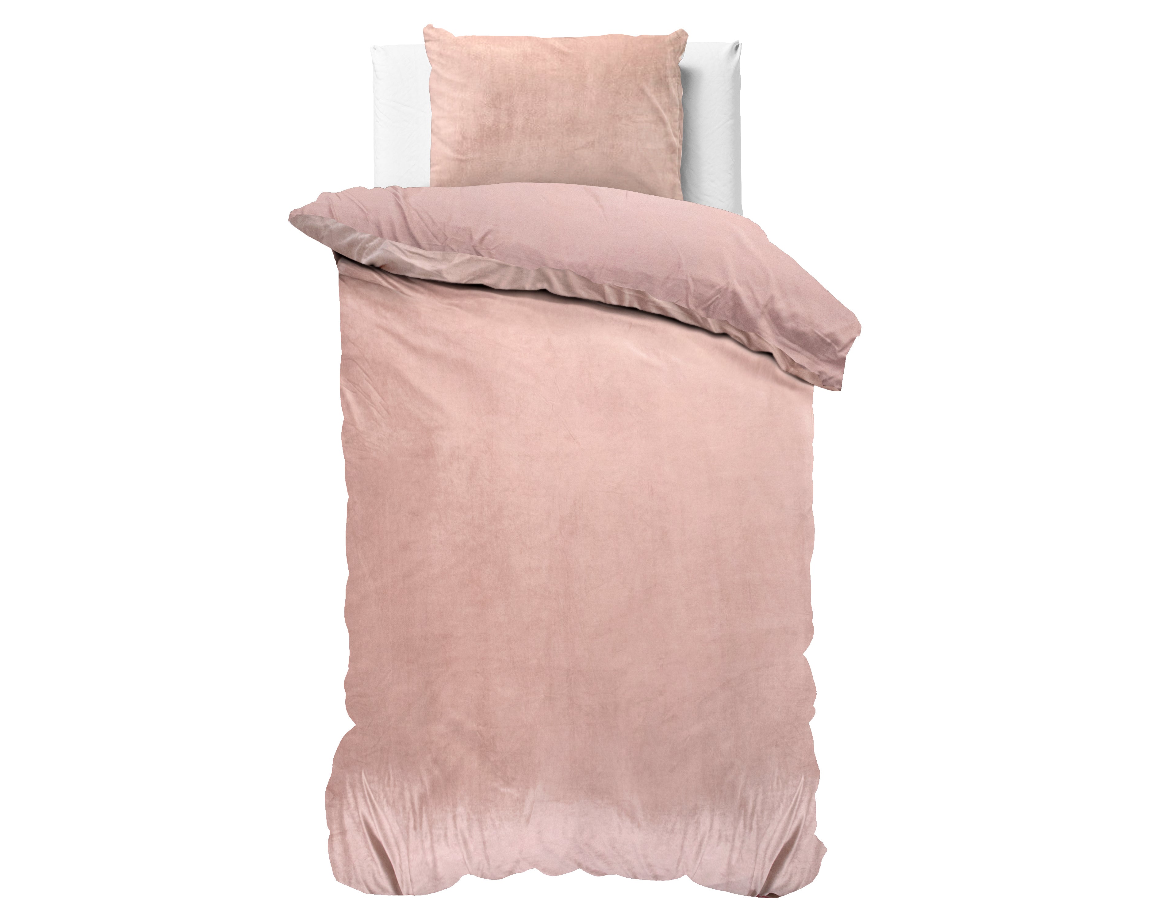 Velvet Uni Duvet Cover Pink - Velvet soft - Anti-allergic - Luxuriously packaged