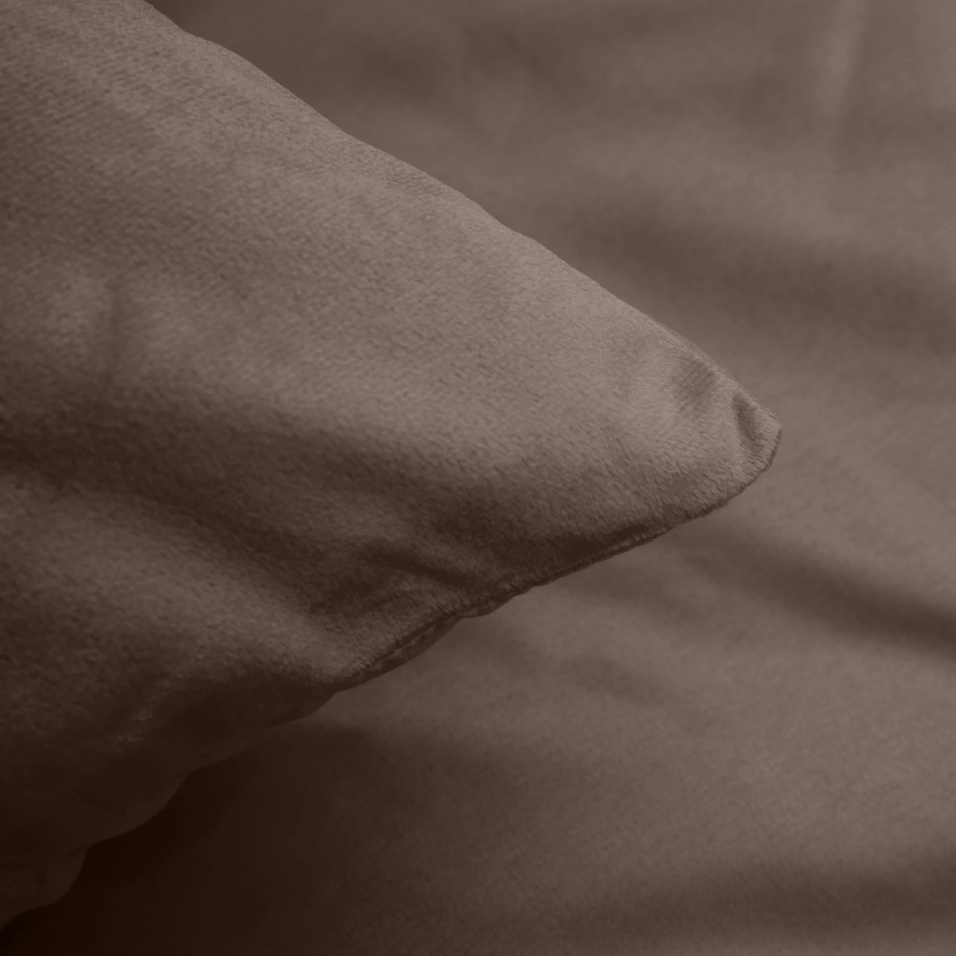 Velvet Uni Dekbedovertrek Taupe
