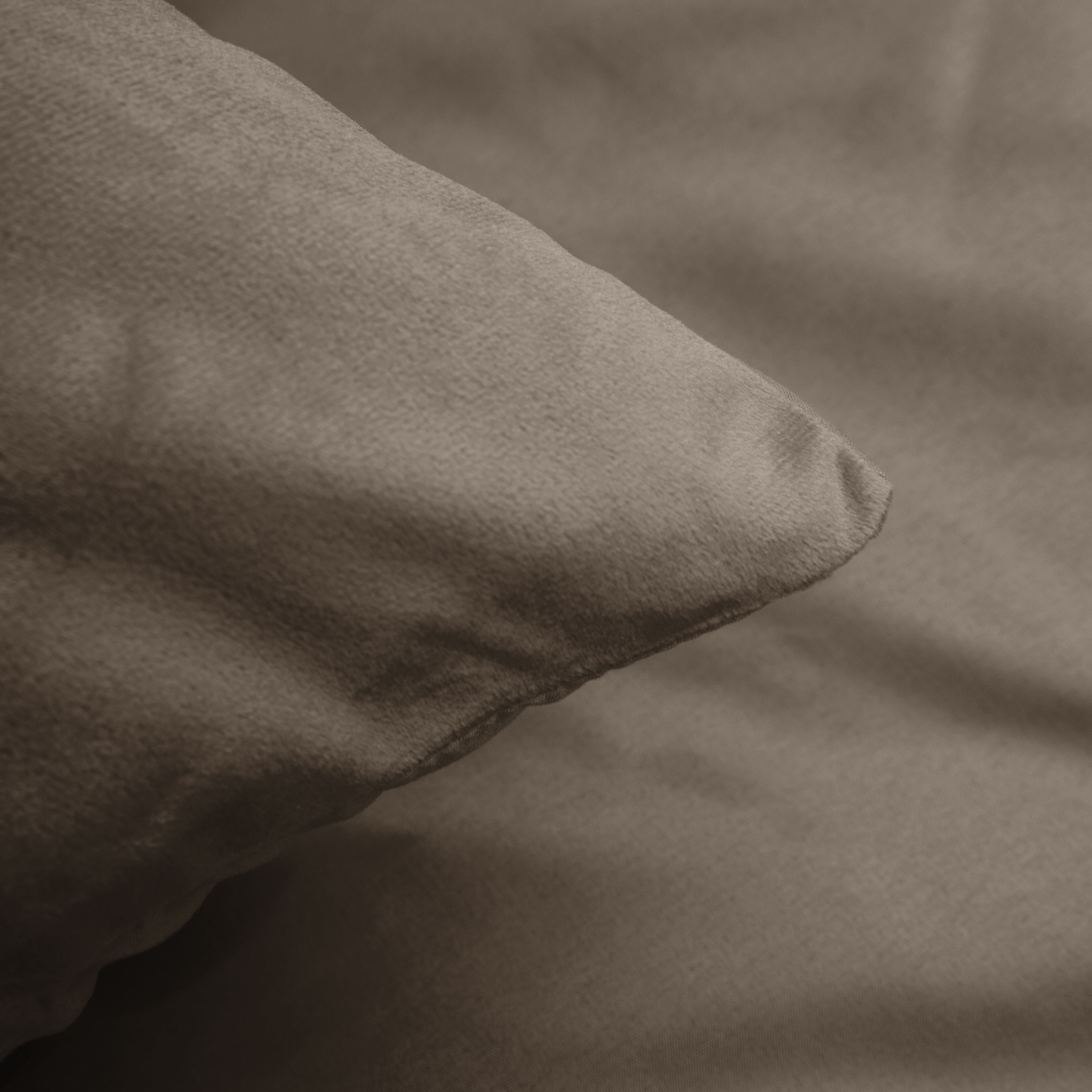 Velvet Uni Duvet Cover Taupe/Grey - Velvet soft - Anti-allergic - Luxuriously packaged