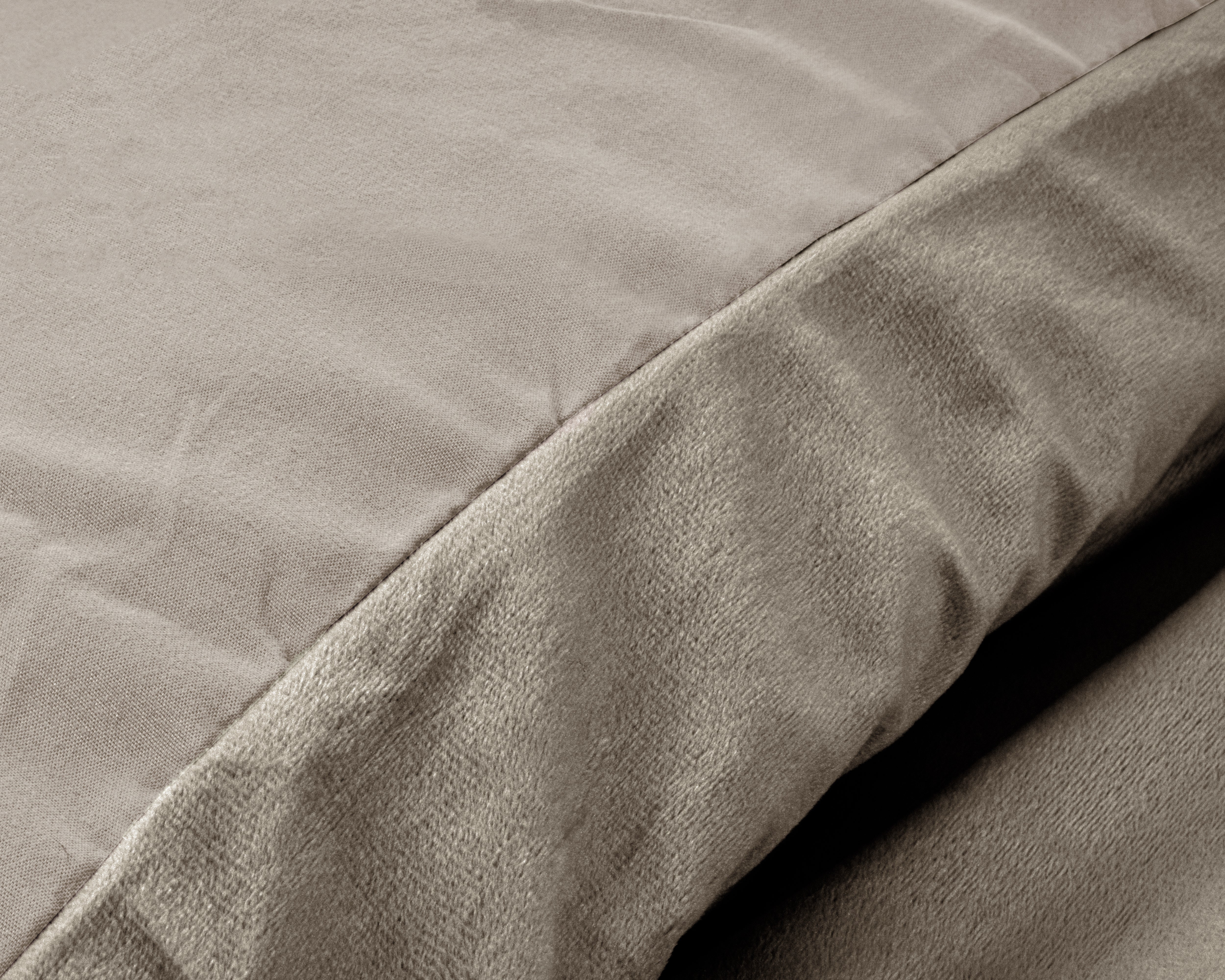 Velvet Uni Duvet Cover Taupe/Grey - Velvet soft - Anti-allergic - Luxuriously packaged