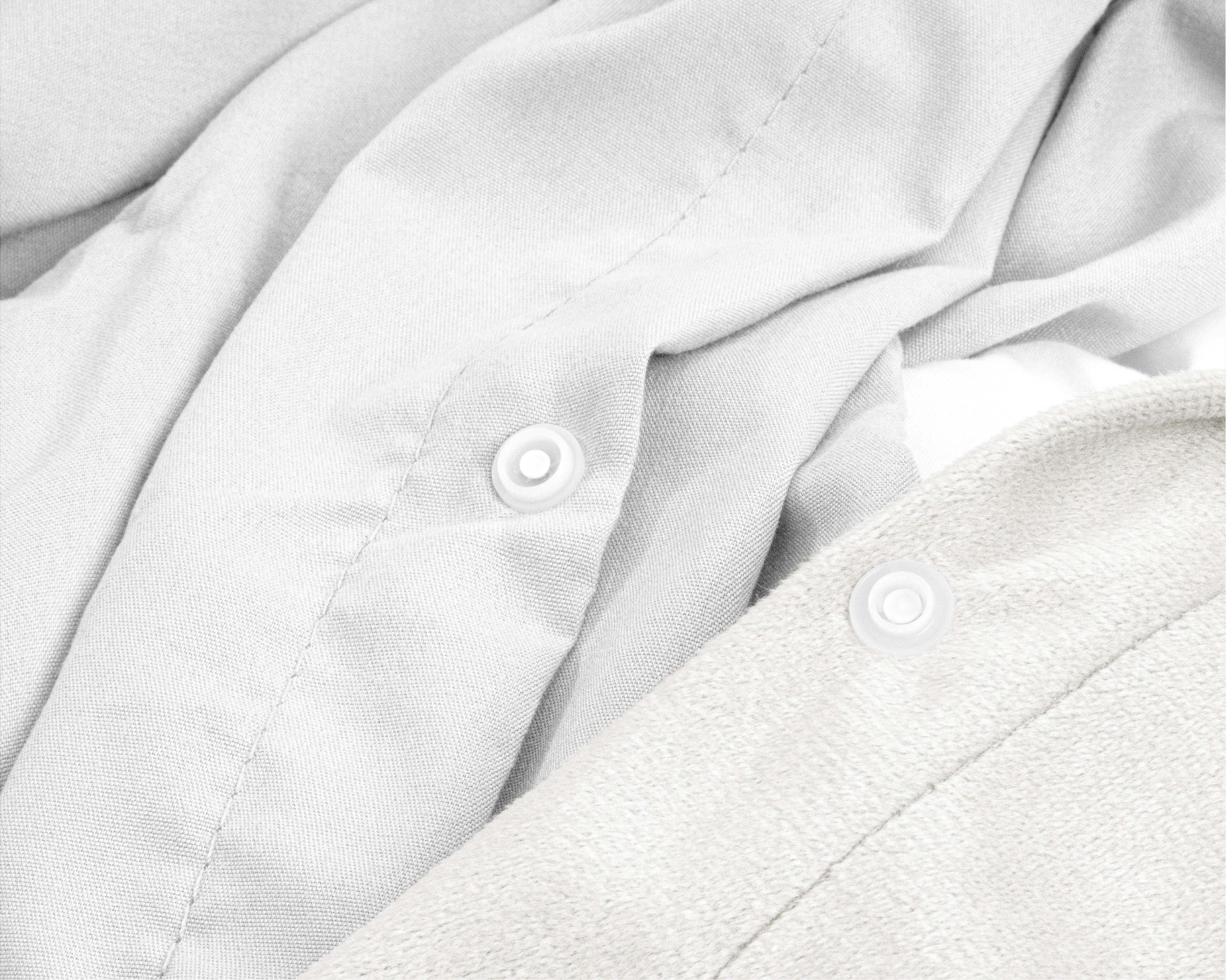 Velvet Uni Dekbedovertrek Wit