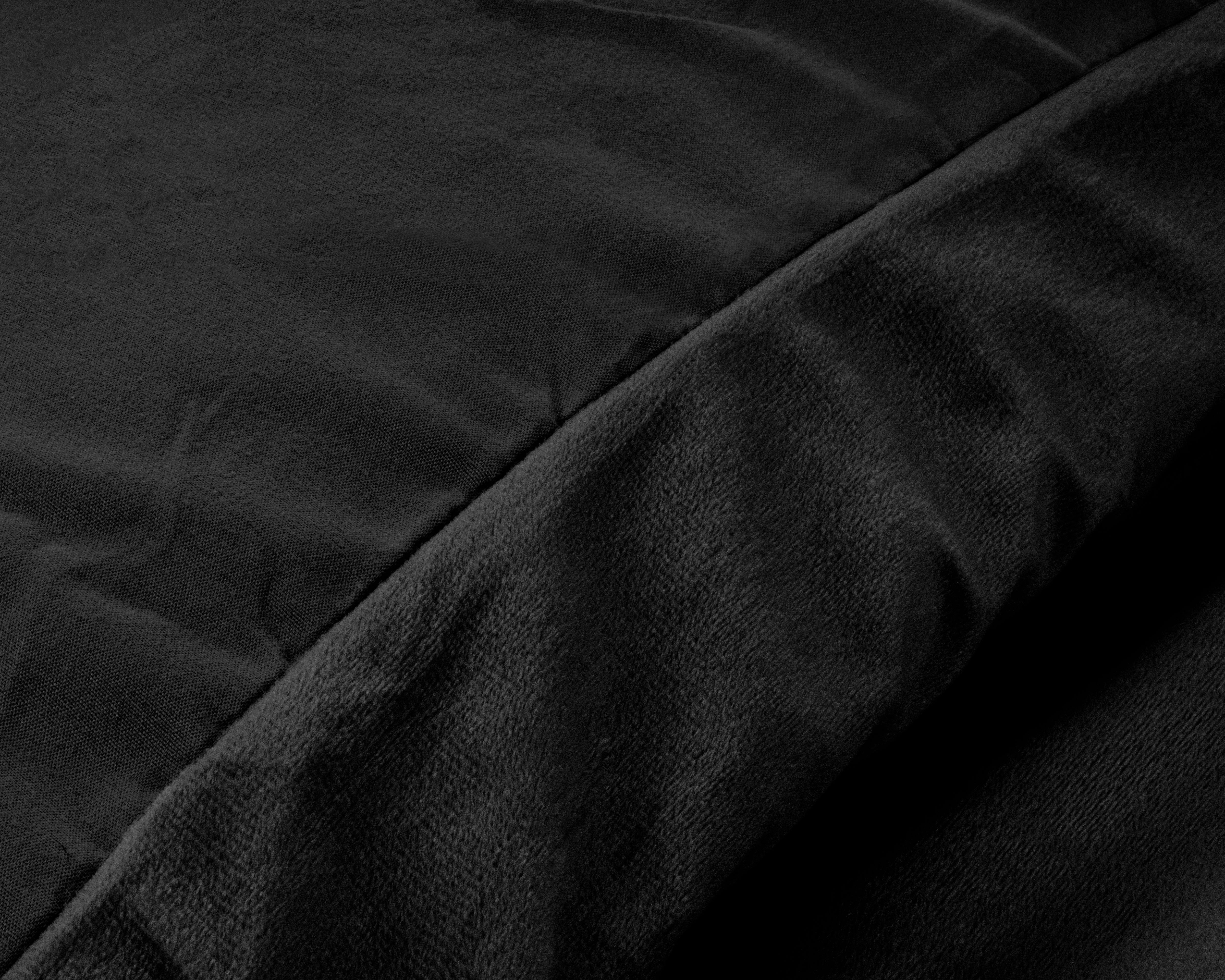 Velvet Uni Dekbedovertrek Zwart - Fluweel zacht - Anti-allergisch - Luxe verpakt