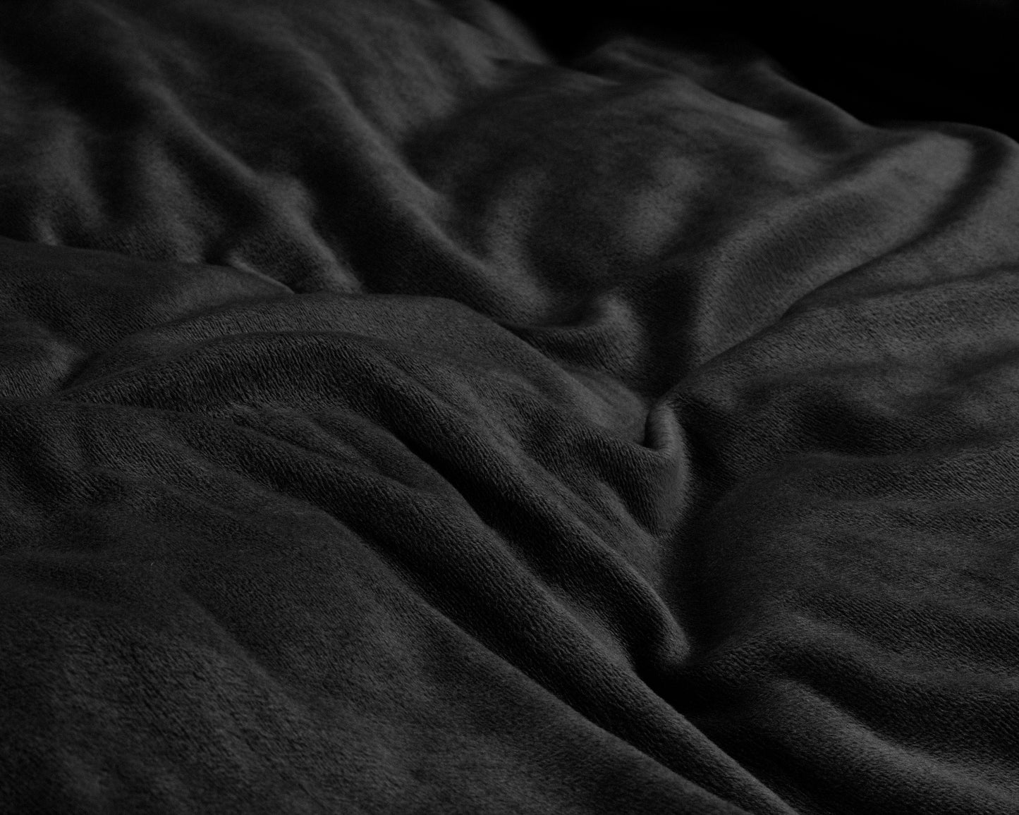 Velvet Uni Dekbedovertrek Zwart - Fluweel zacht - Anti-allergisch - Luxe verpakt