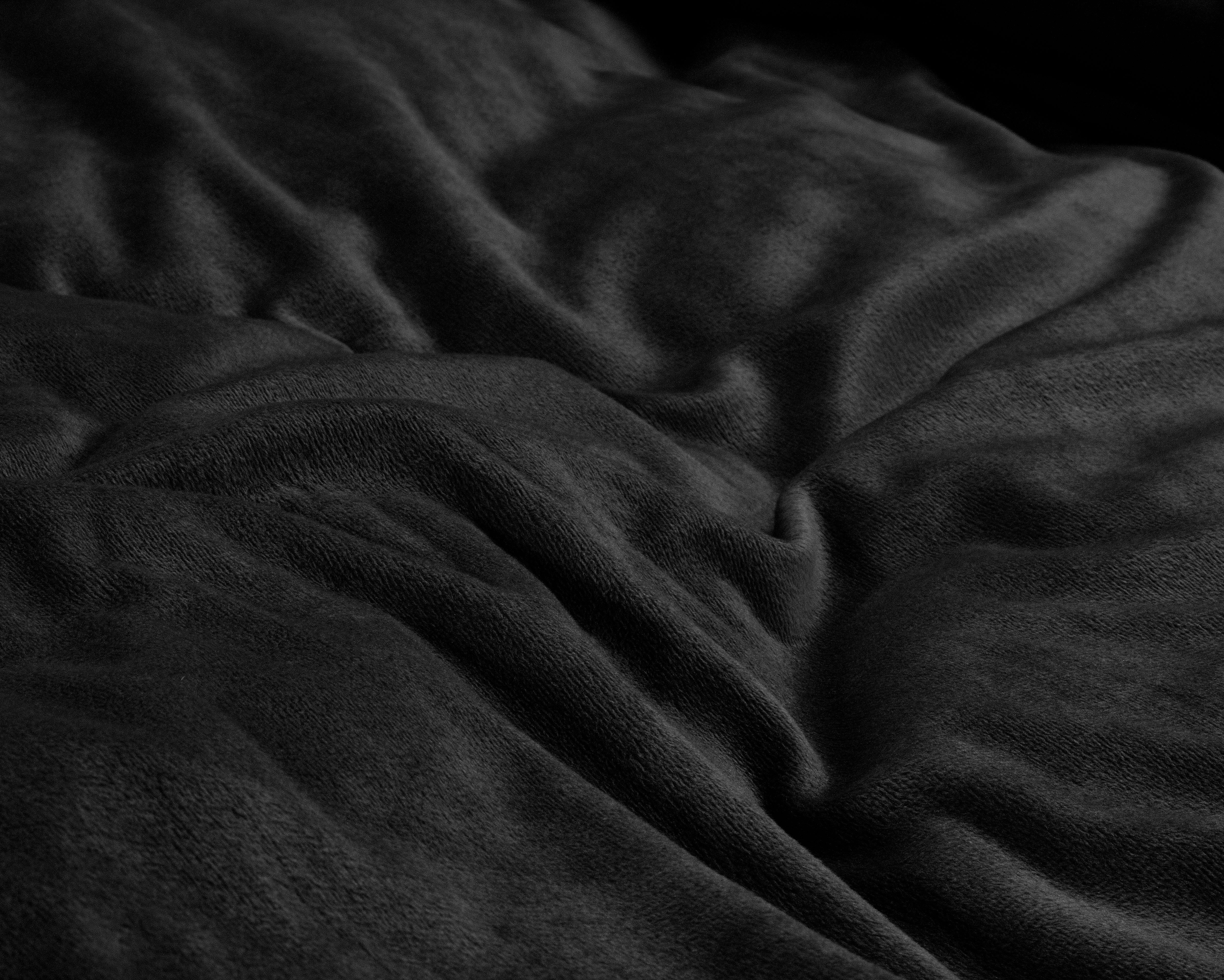 Velvet Uni Dekbedovertrek Zwart - Fluweel zacht - Anti-allergisch - Luxe verpakt