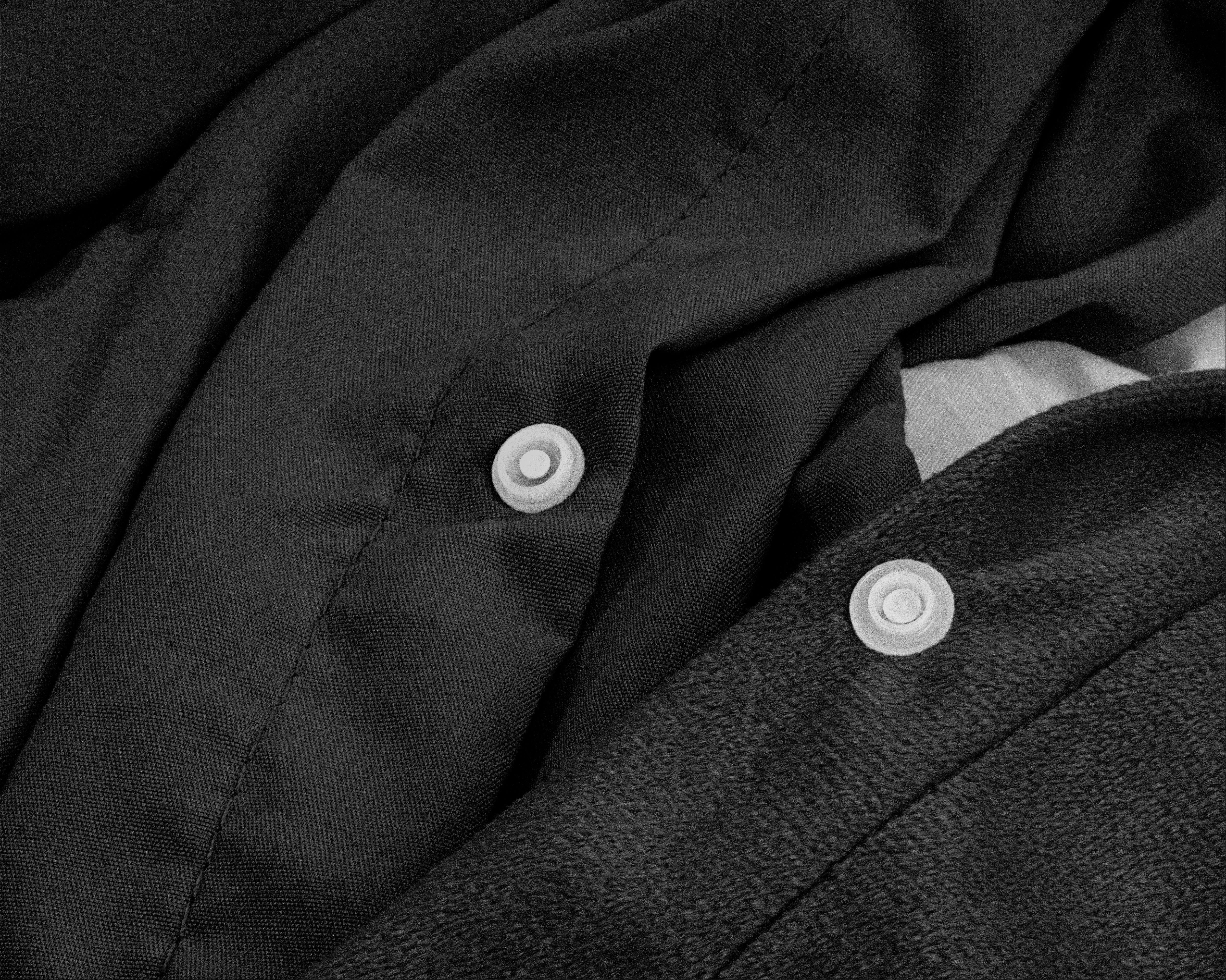 Velvet Uni Dekbedovertrek Zwart - Fluweel zacht - Anti-allergisch - Luxe verpakt