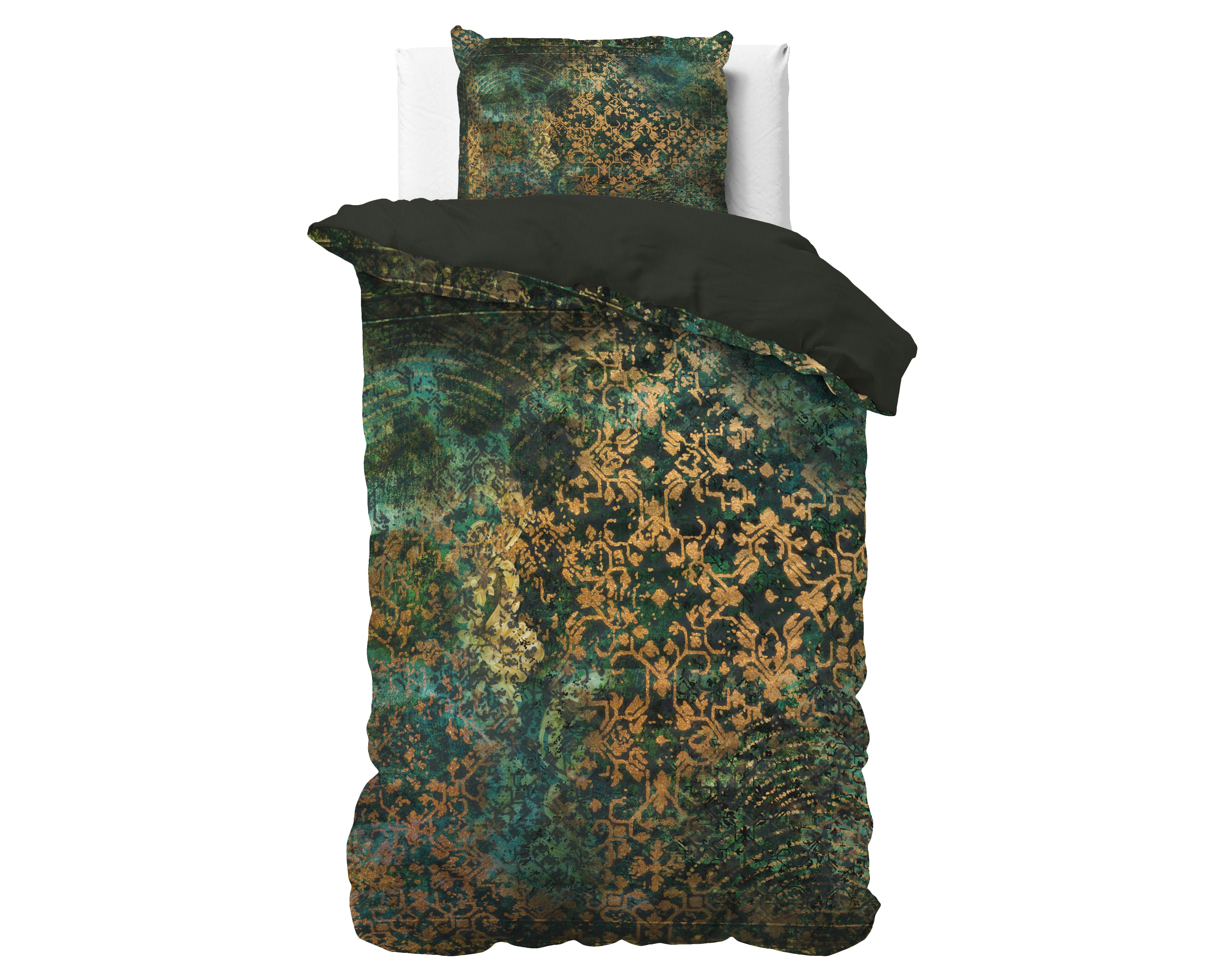 Venni Green Duvet Cover - Luxury Satin - High Quality - Trendy Prints