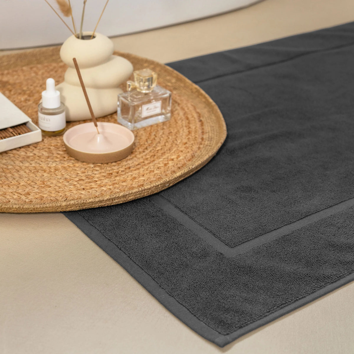 Walra Badmat Forever Beauty - Antraciet - 60 x 100 cm - 100% Katoen