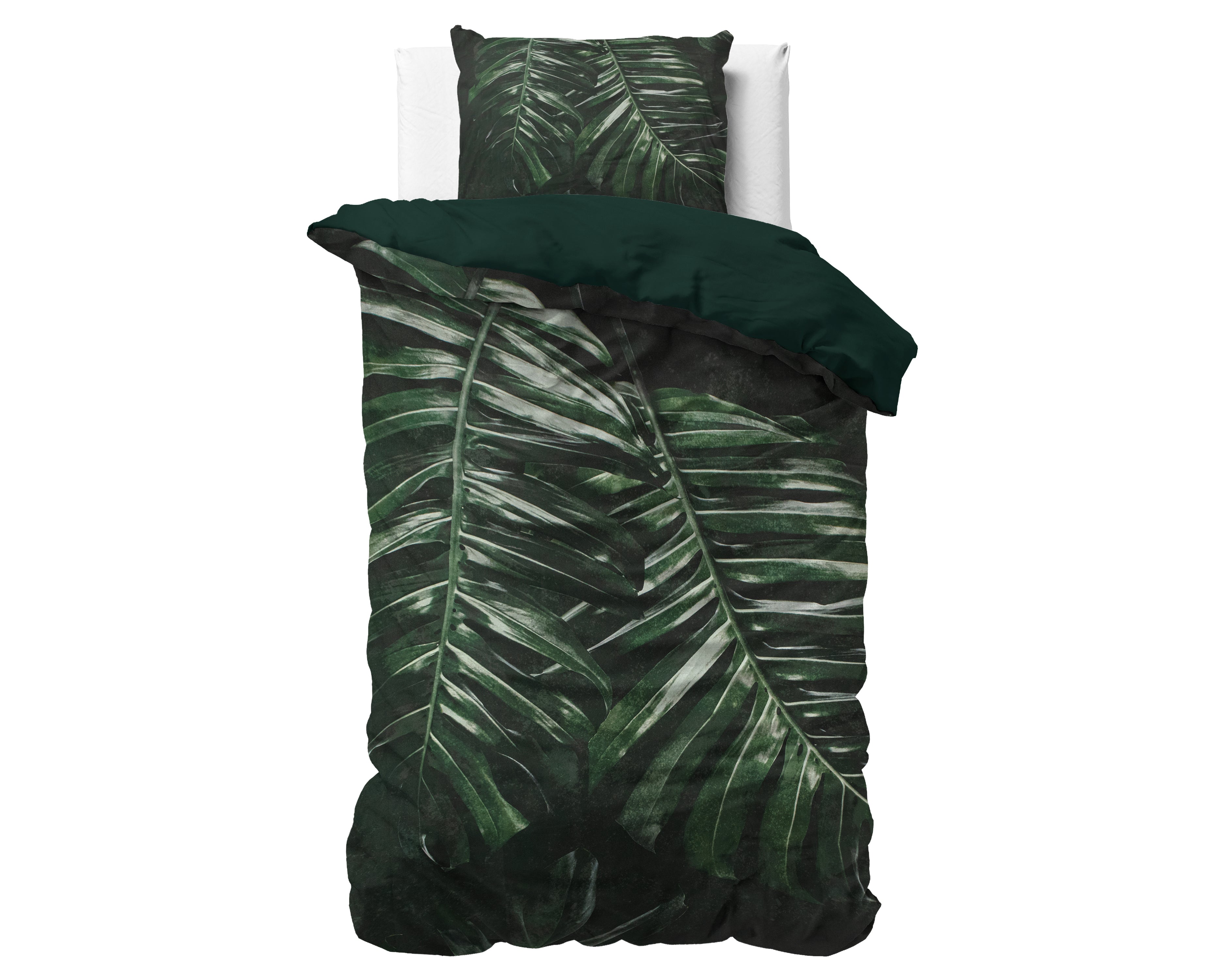 Walker Green Duvet Cover - Breathable Cotton - Trendy Designs - With Press Studs