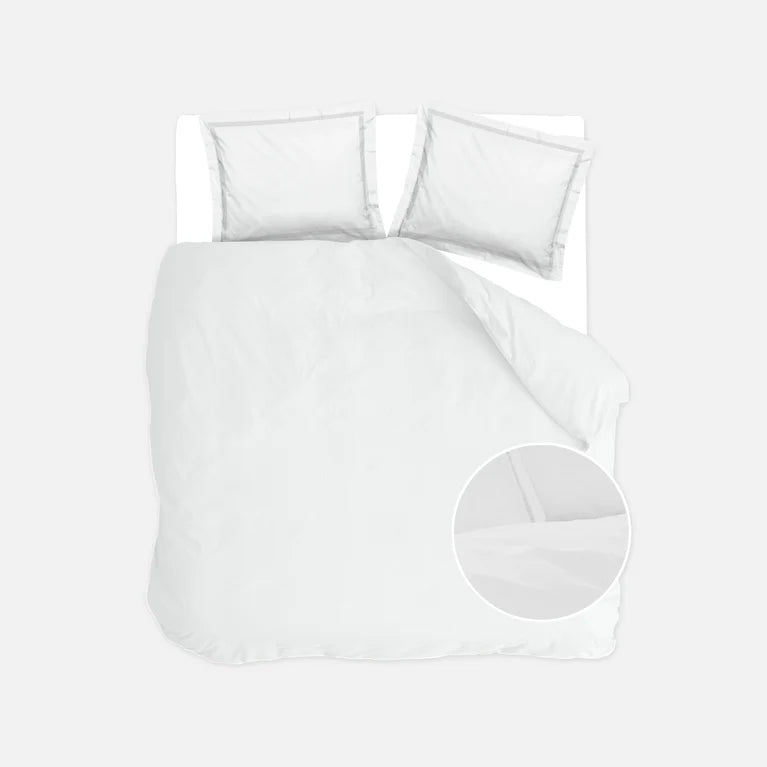 Walra Dekbedovertrek Classic Elegance - Wit - 100% Percal Katoen