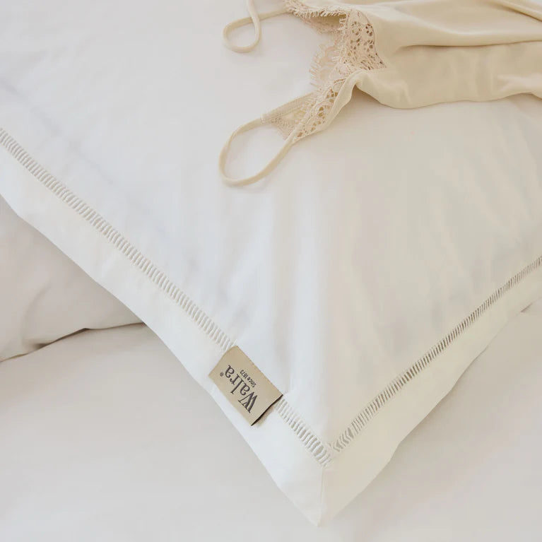 Walra Dekbedovertrek Classic Elegance - Wit - 100% Percal Katoen
