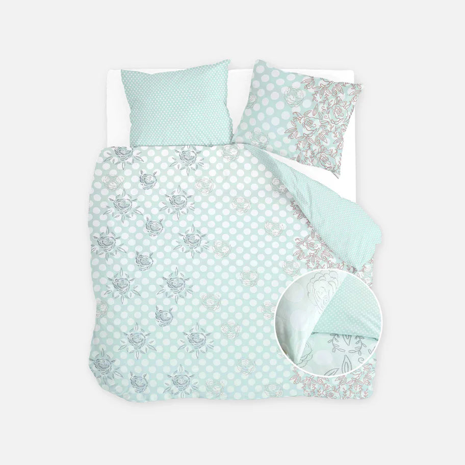 Walra Dekbedovertrek Dreamy Dots - Licht Blauw - 100% Katoen