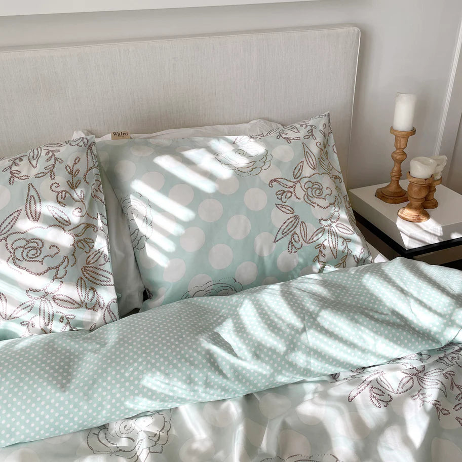 Walra Dekbedovertrek Dreamy Dots - Licht Blauw - 100% Katoen