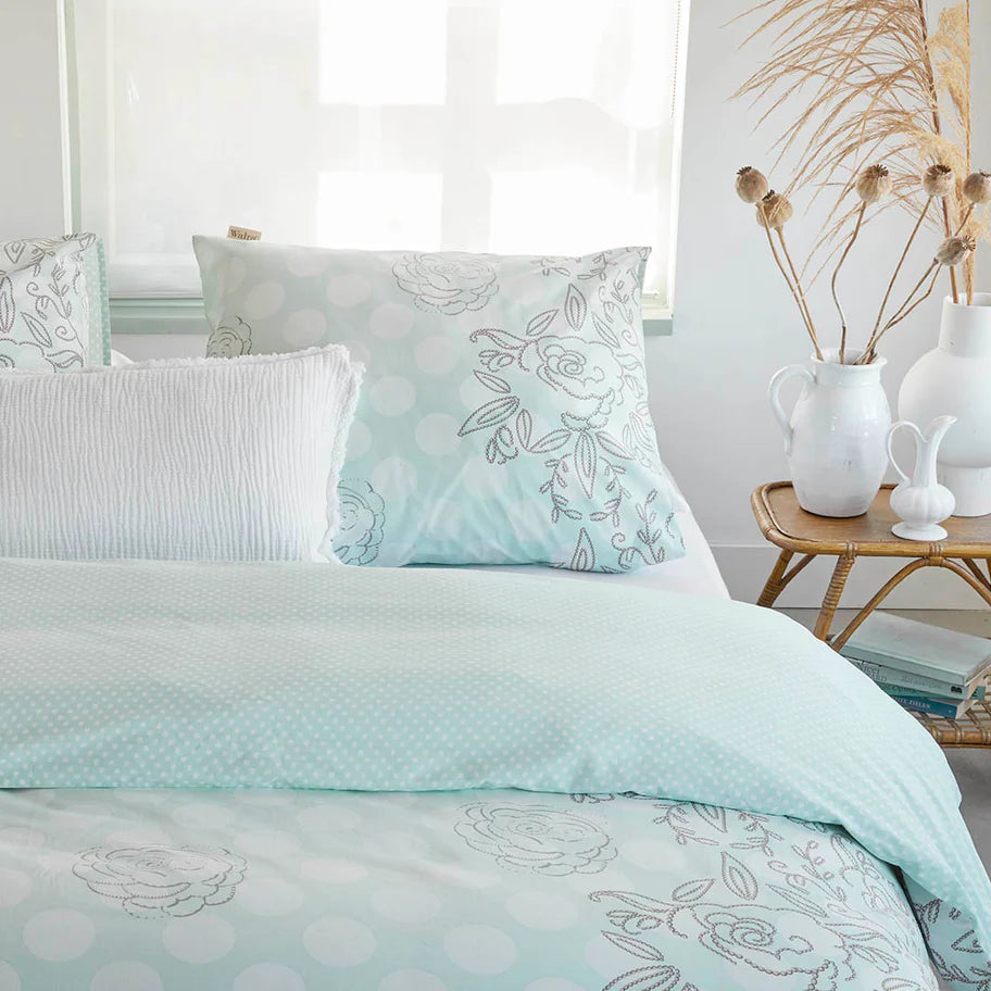 Walra Dekbedovertrek Dreamy Dots - Licht Blauw - 100% Katoen