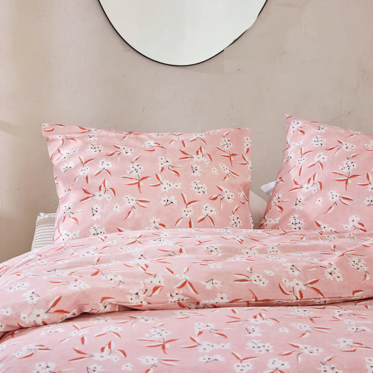 Walra Dekbedovertrek Floral Fusion - Roze - 100% Katoen