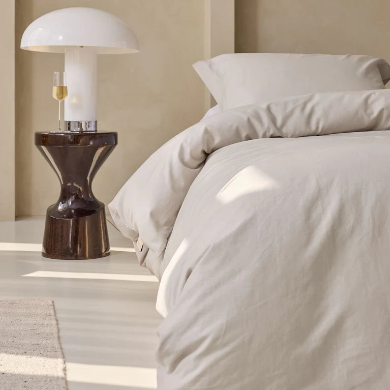 Walra Dekbedovertrek Linen Elegance - Zand - 100% Katoen Linnen