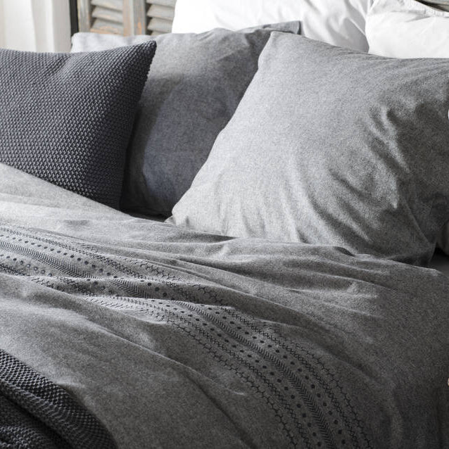 Walra Dekbedovertrek Pure Craft - Grijs - 100% Flanel Katoen