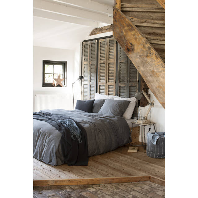 Walra Dekbedovertrek Pure Craft - Grijs - 100% Flanel Katoen