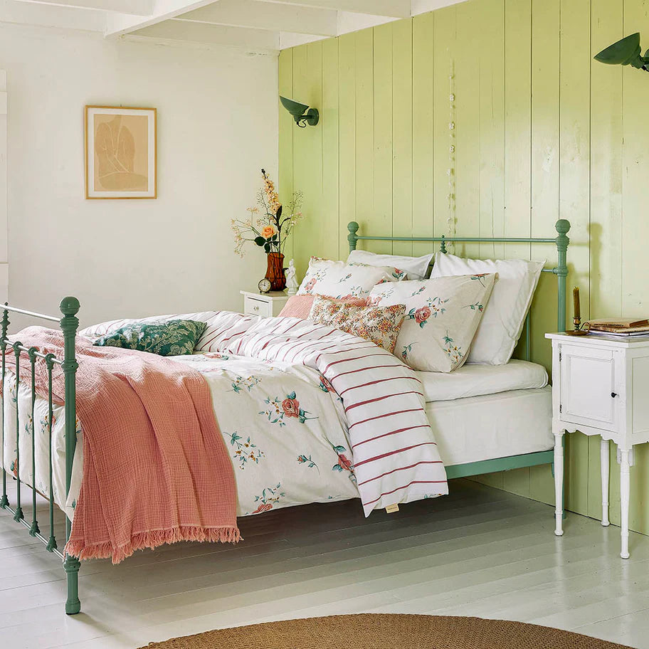 Walra Dekbedovertrek Red Roses - Off White - 100% Katoen