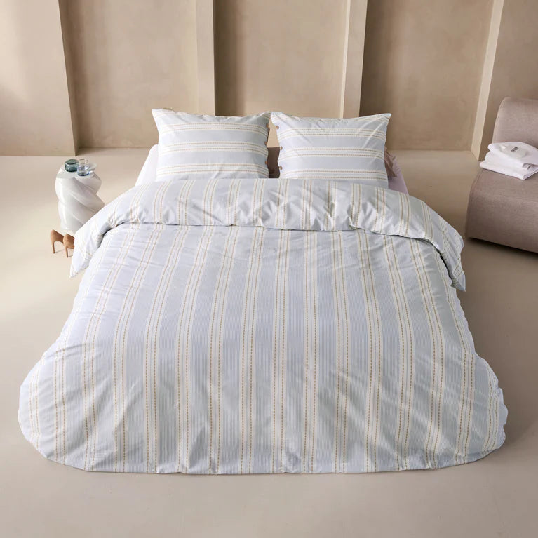 Walra Dekbedovertrek Remade Striped Harmony - Lichtblauw - 100% Katoen