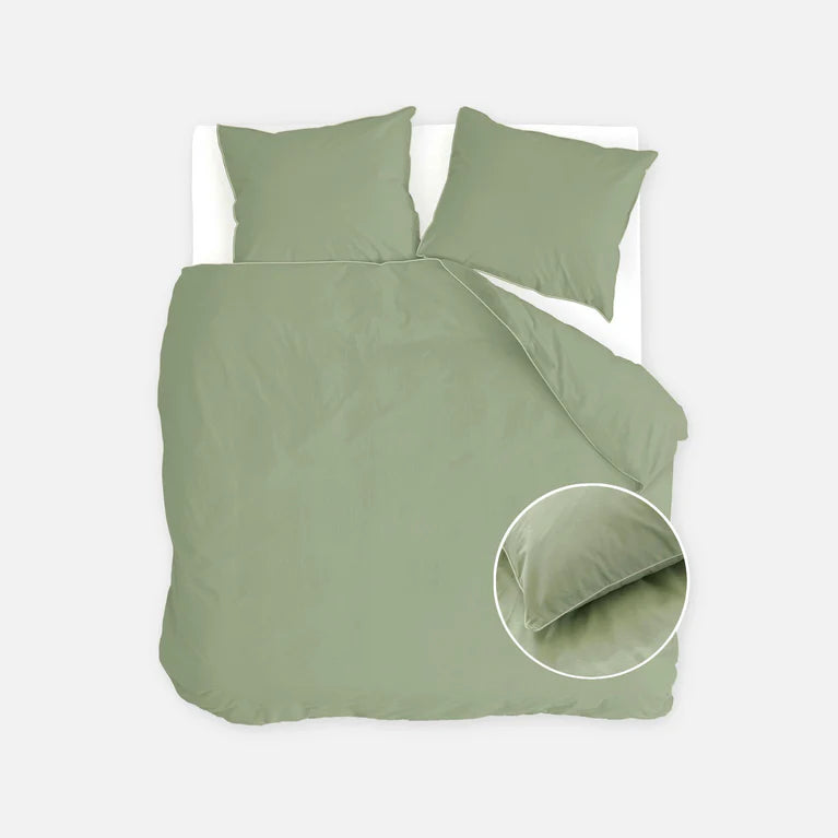 Walra Dekbedovertrek Sweet Softy - Groen - 100% Flanel Katoen