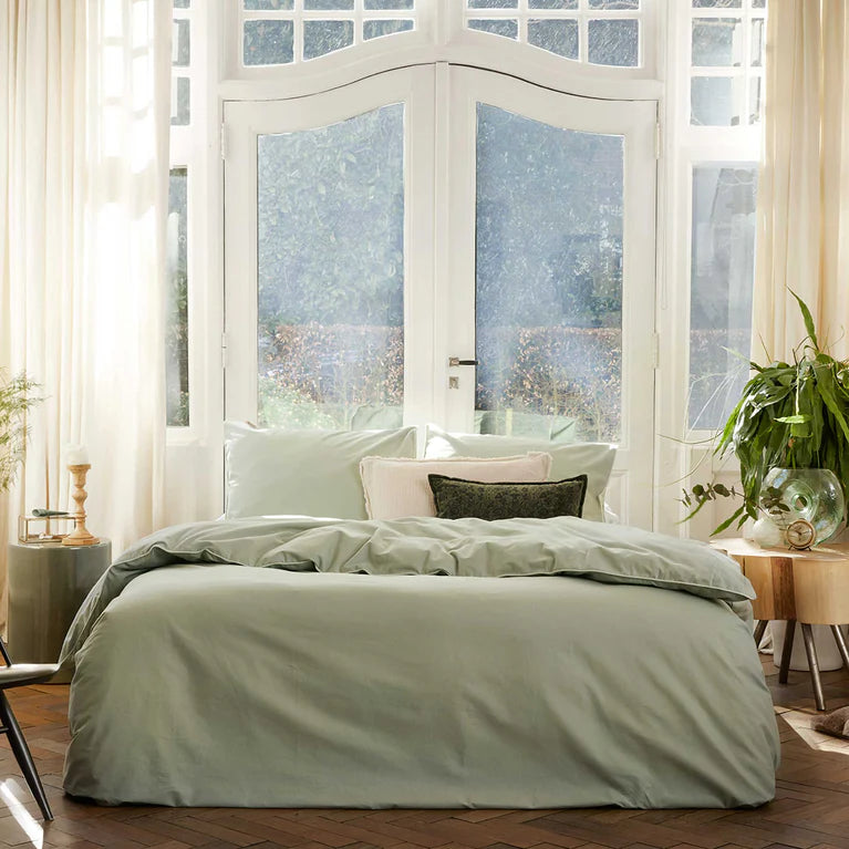 Walra Dekbedovertrek Sweet Softy - Groen - 100% Flanel Katoen