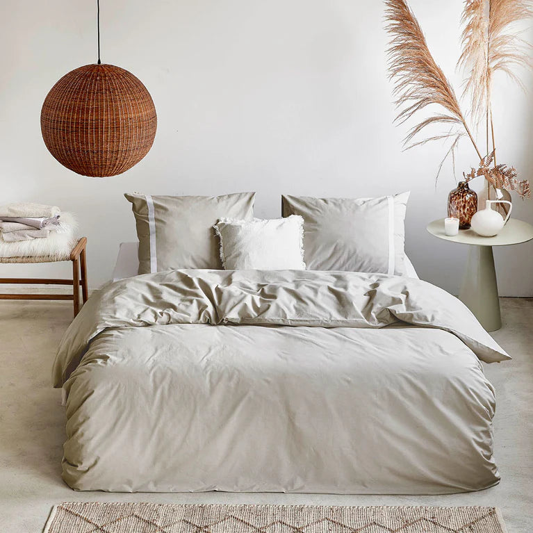 Walra Dekbedovertrek Timeless Chic - Zand - 100% Katoen