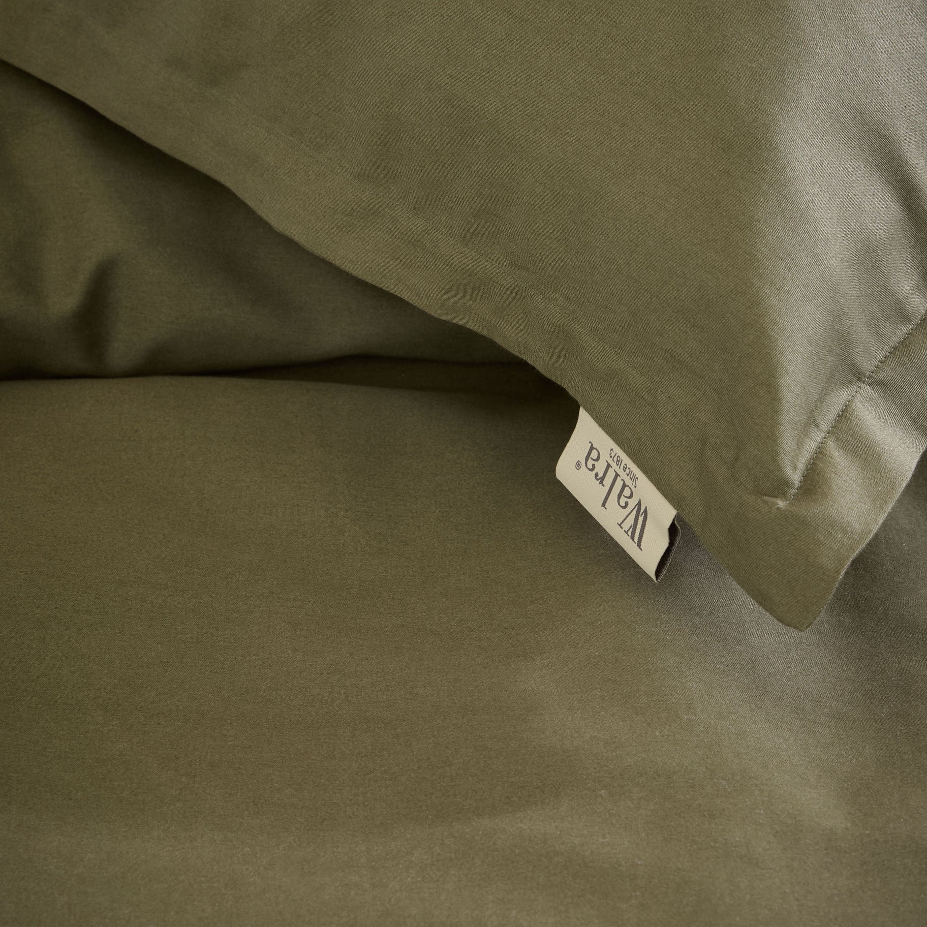 Walra Dekbedovertrek Vintage Satin - Groen - 100% Katoen Satijn