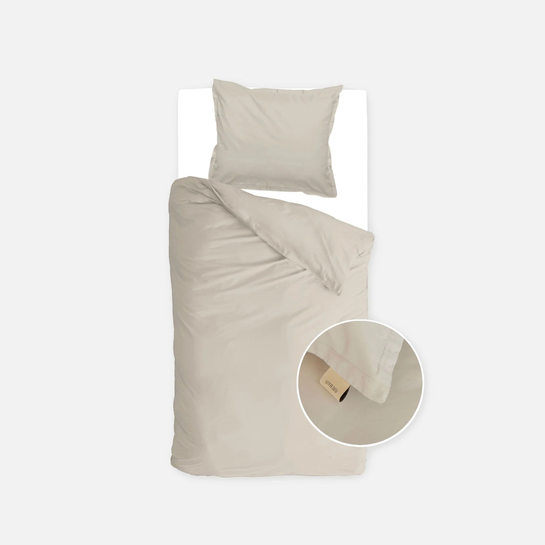 Walra Dekbedovertrek Vintage Satin - Zand - 100% Katoen Satijn