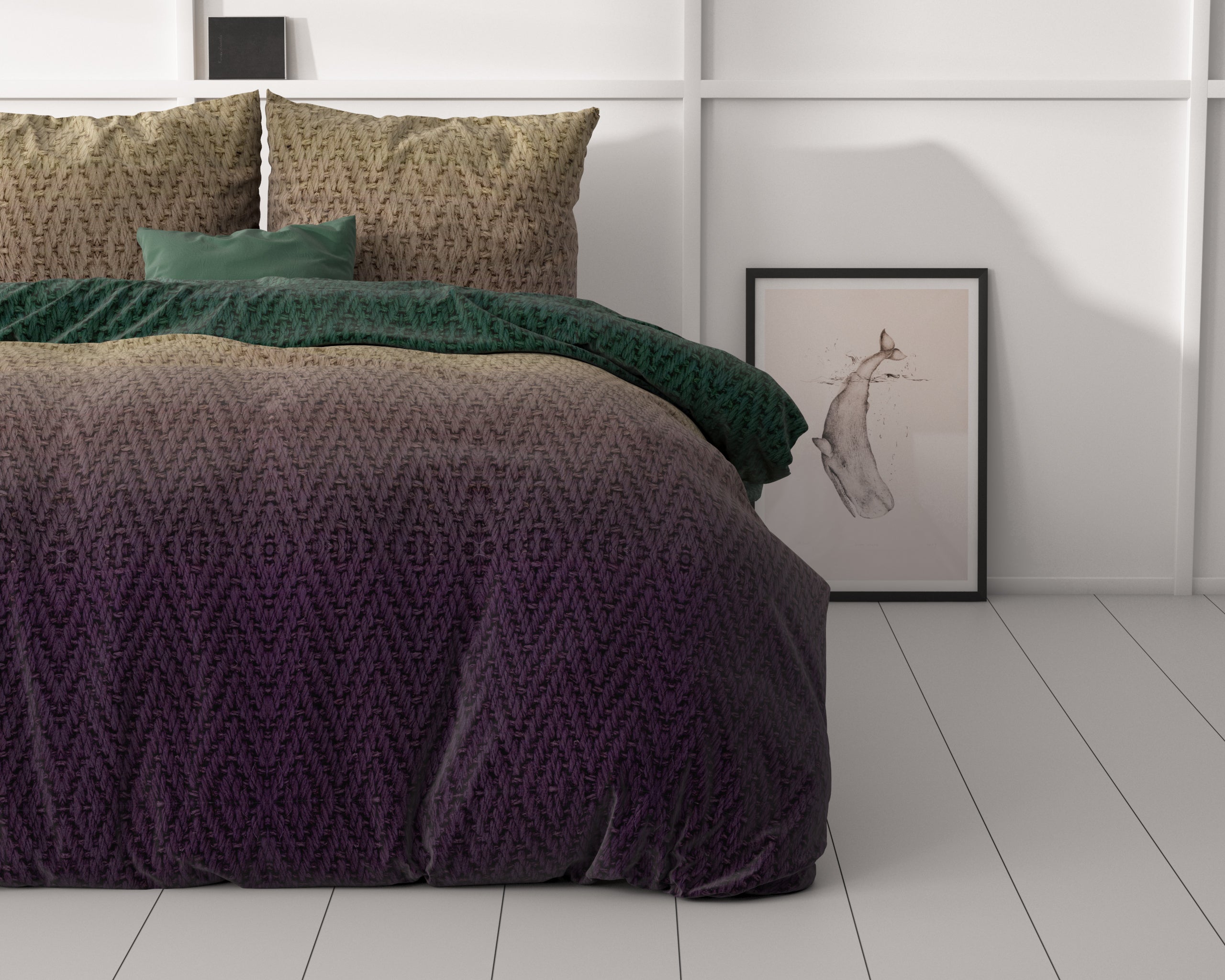 Warm Knits Bruin Dekbedovertrek