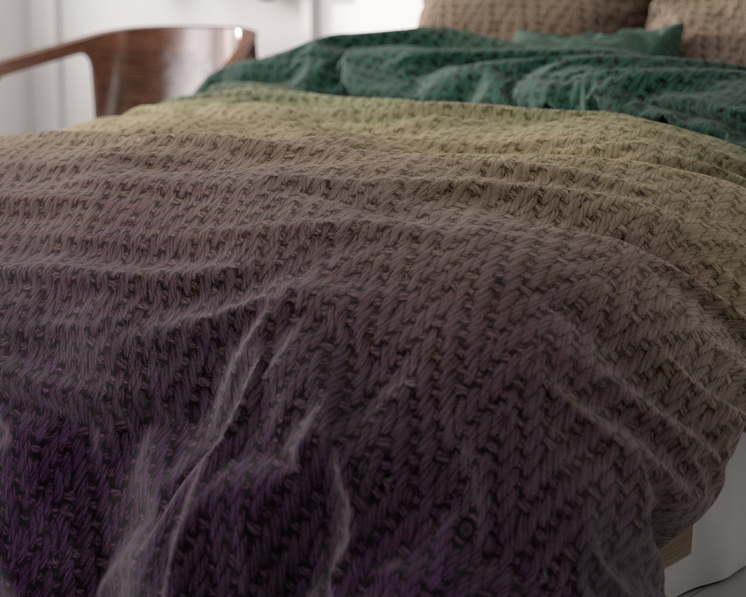 Warm Knits Bruin Dekbedovertrek