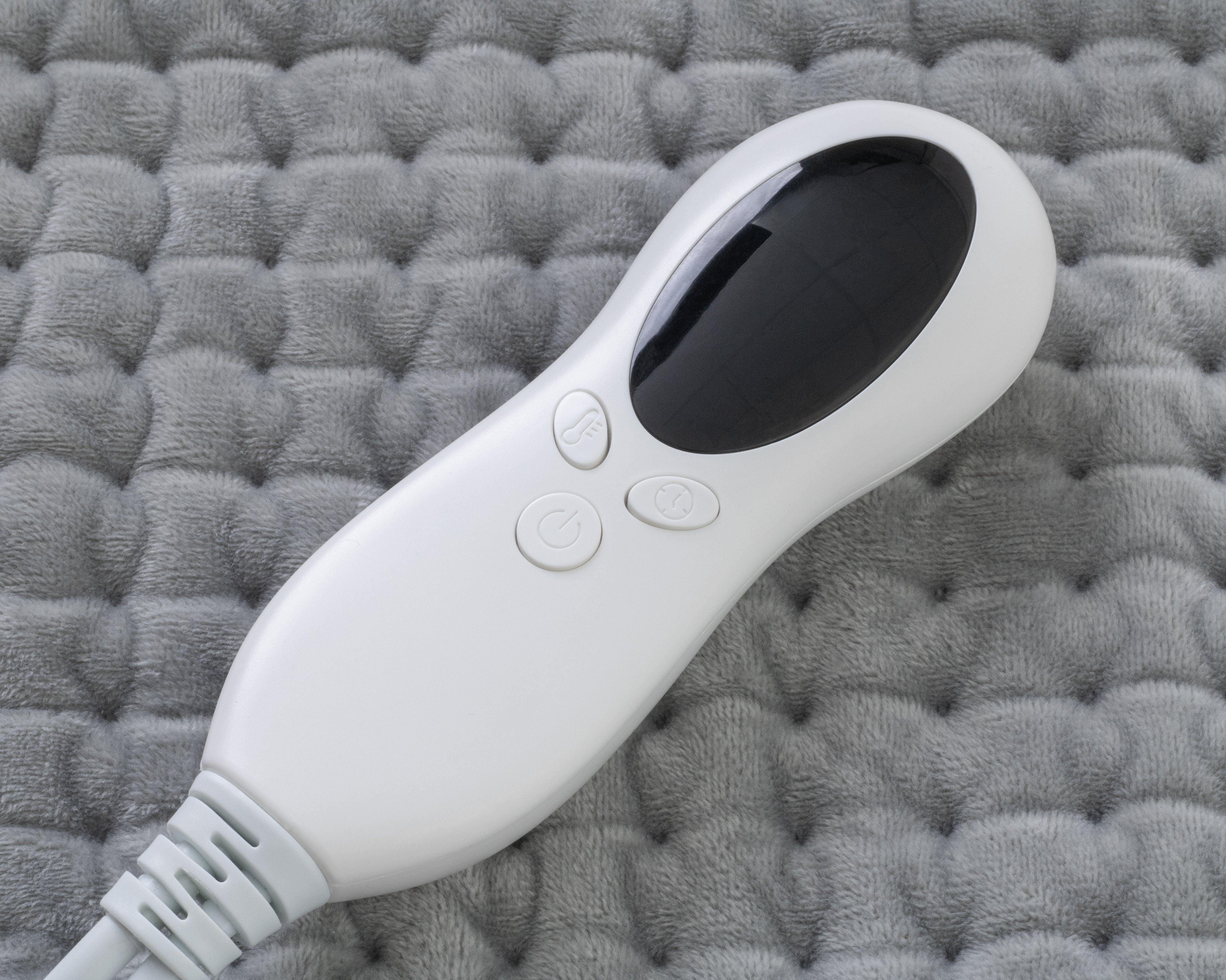 Grey Heating Cushion 60 x 30 cm - Pain relief - 10 heating settings - Overheat protection