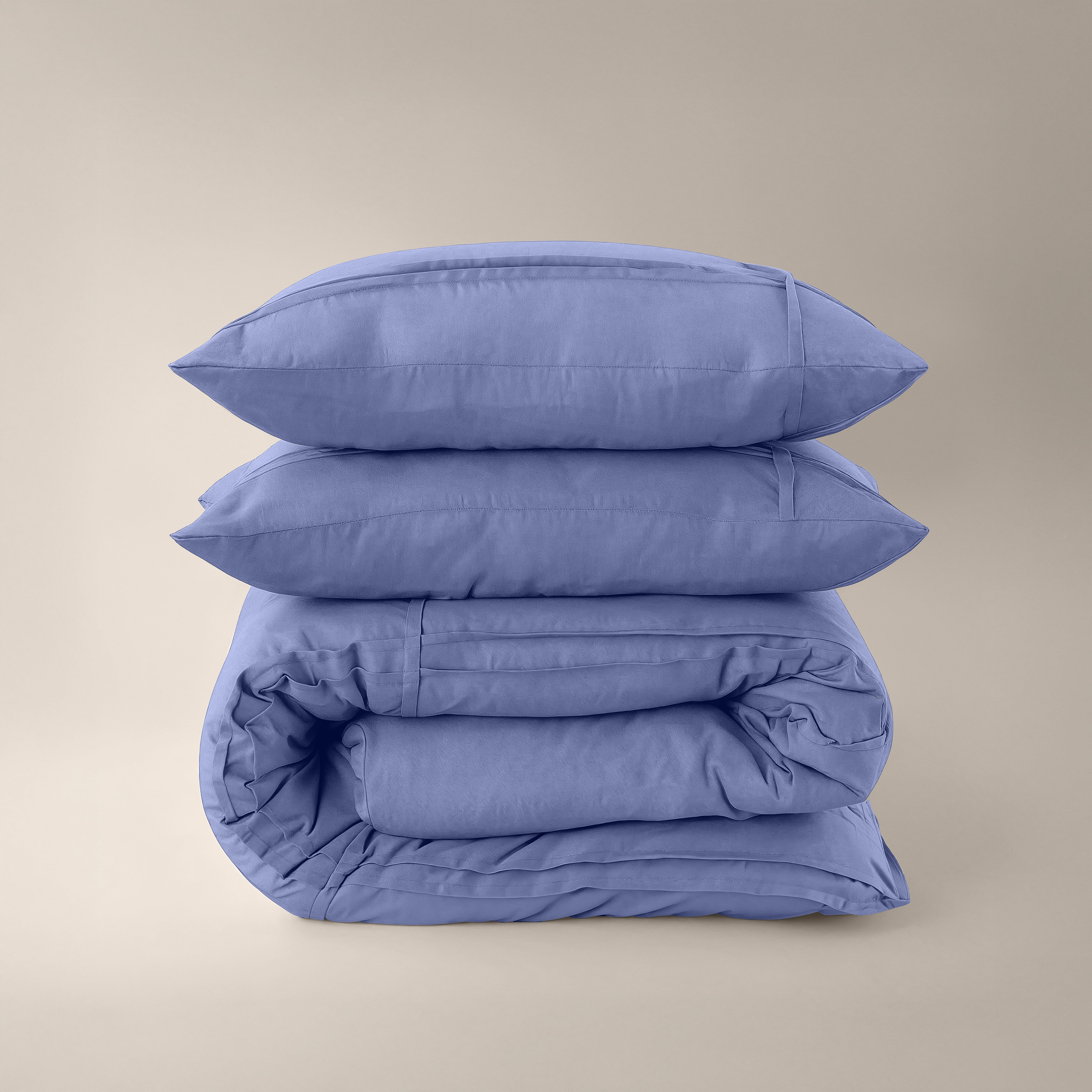 Washed Tufted Dekbedovertrek Blauw
