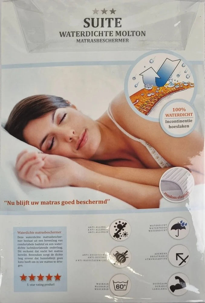 Waterproof Mattress Protector Cot 60x120 cm - Anti-allergic and Breathable