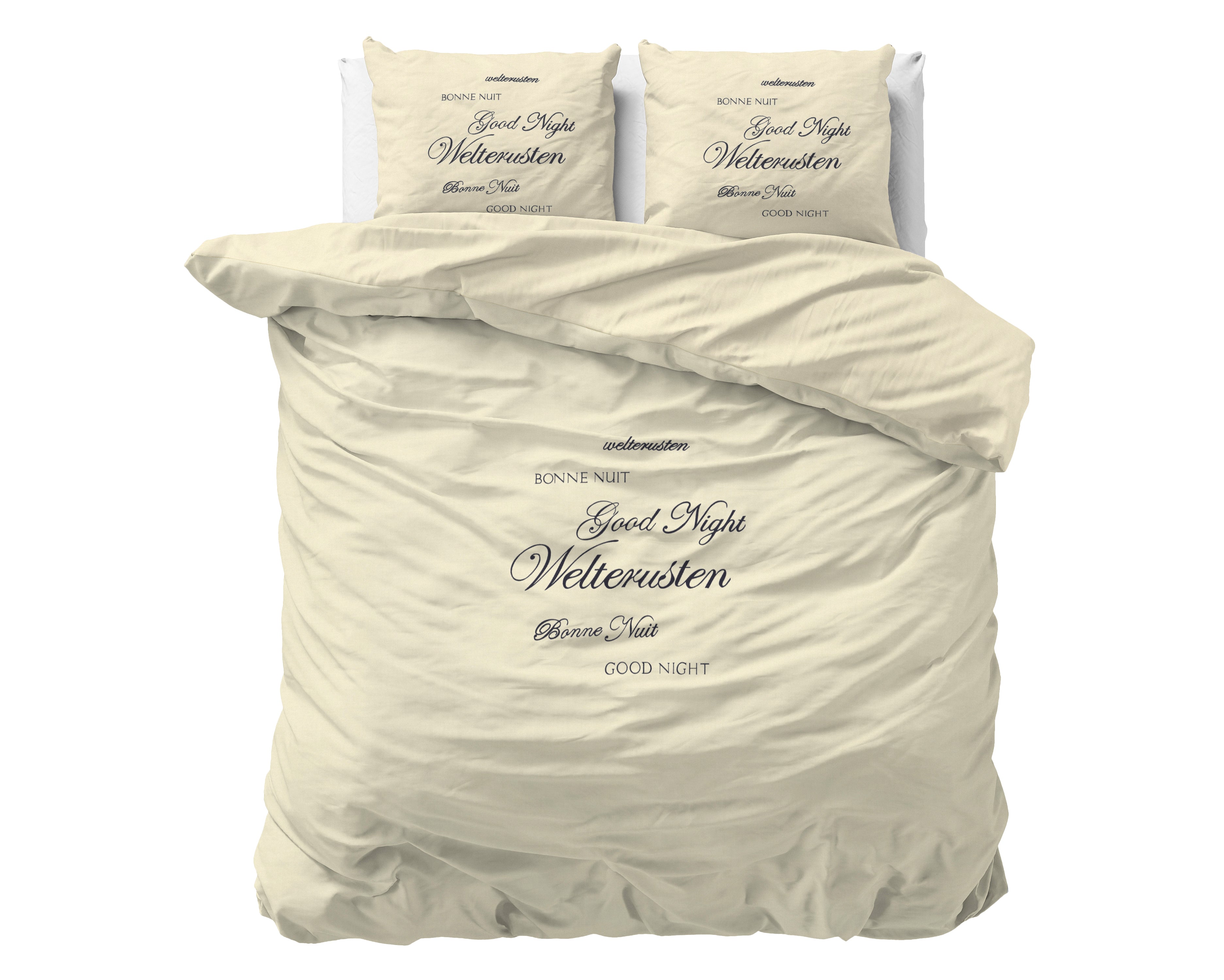 Welterusten Creme Dekbedovertrek