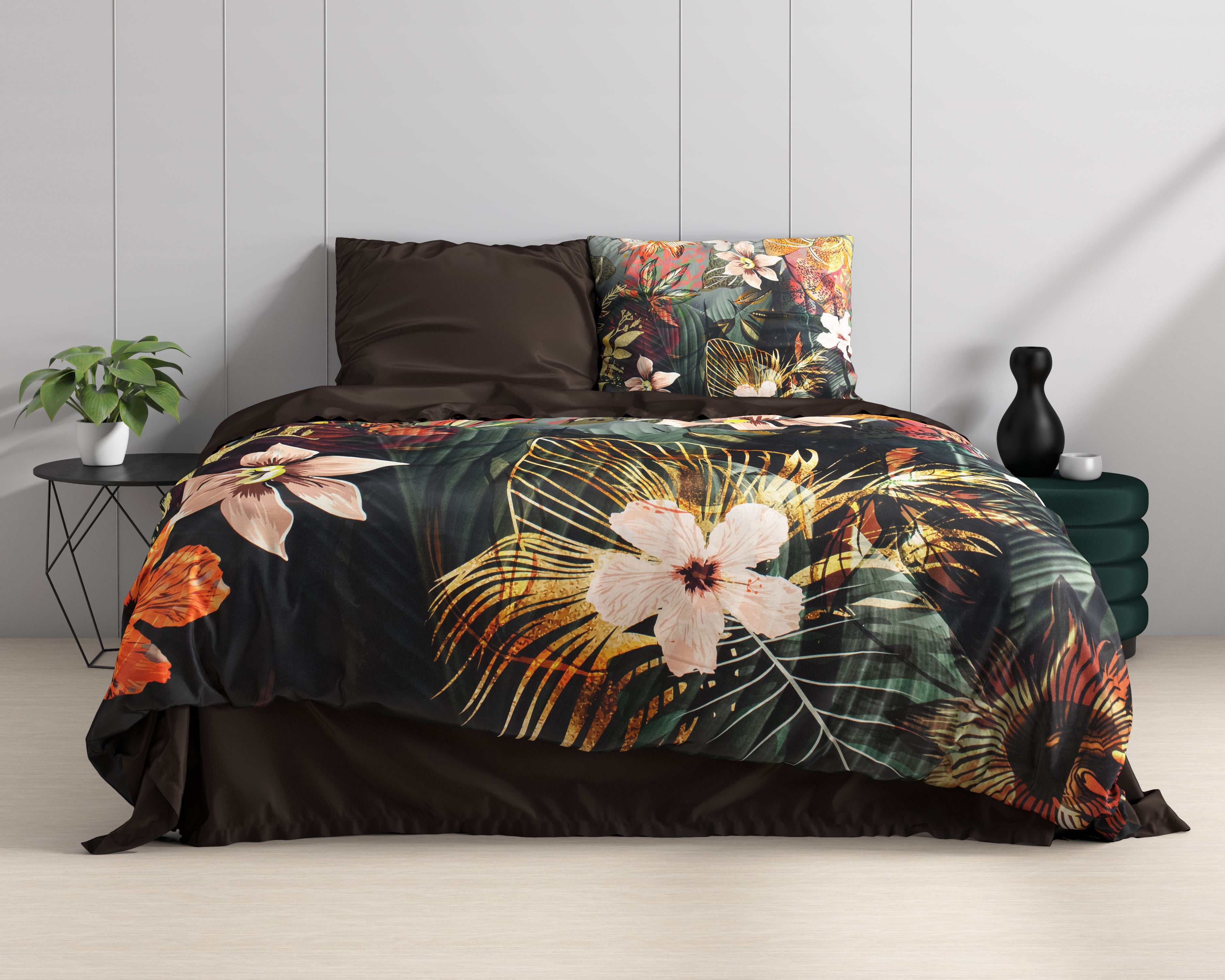 Wild Rose 2 Multi Duvet Cover - Luxury Satin - High Quality - Trendy Prints