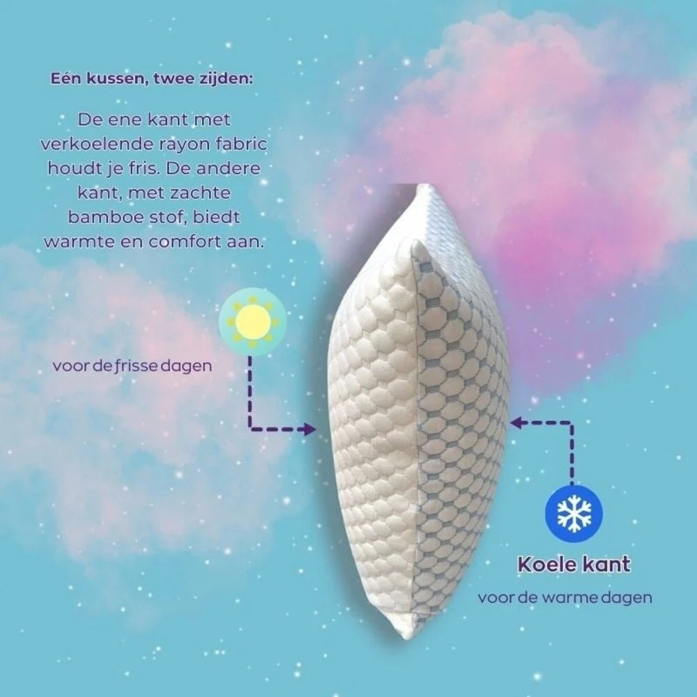 Zen-Cool Pro Pillow (50x70 cm) – Best Pillow for Side Sleepers | Comfort & Support