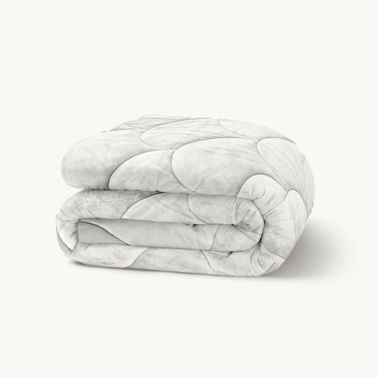 Flannel Velvet Easy Duvet - Snow White