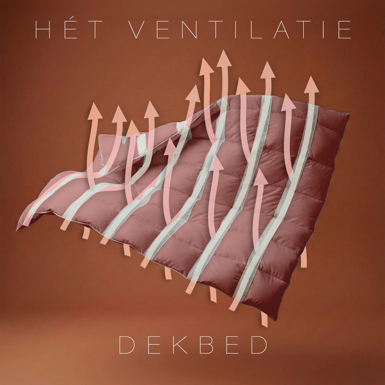 Zydante® Ventilatie Dekbed Zonder Overtrek - Oud Roze - Voor de zomer