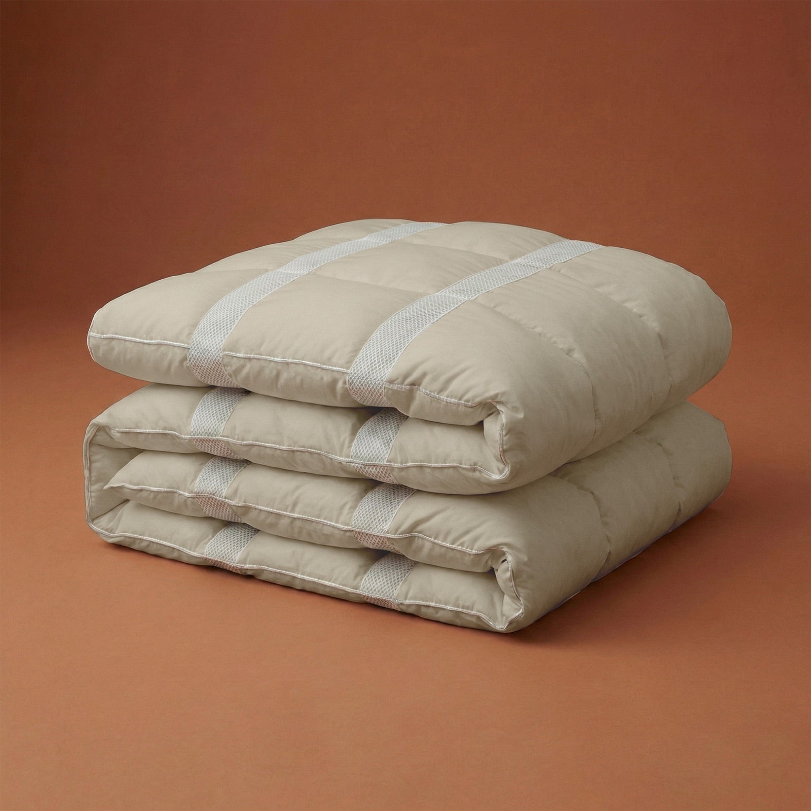 Zydante® Ventilatie Dekbed Zonder Overtrek - Taupe - Voor de zomer