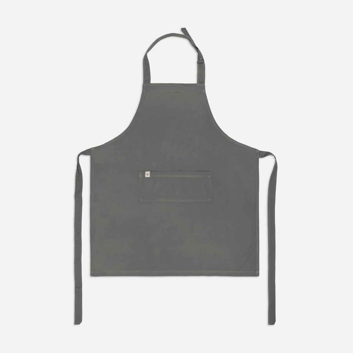 Walra Keukenschort Cook with Happiness - Off Black - 100% Katoen