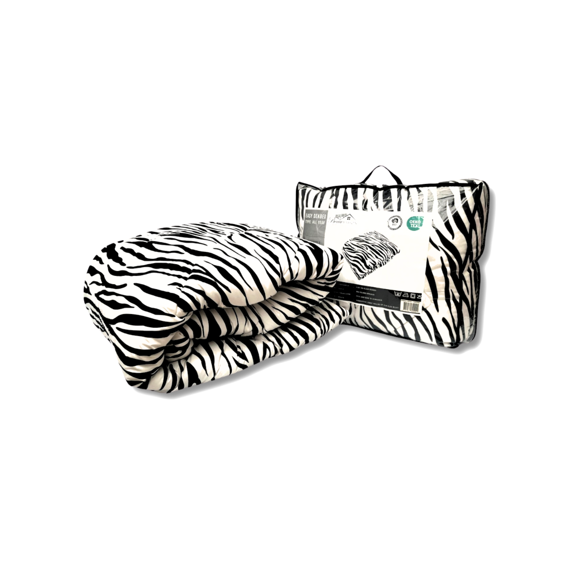 All-in One Lazy Dekbed Zebra - Dekbed voor het hele jaar