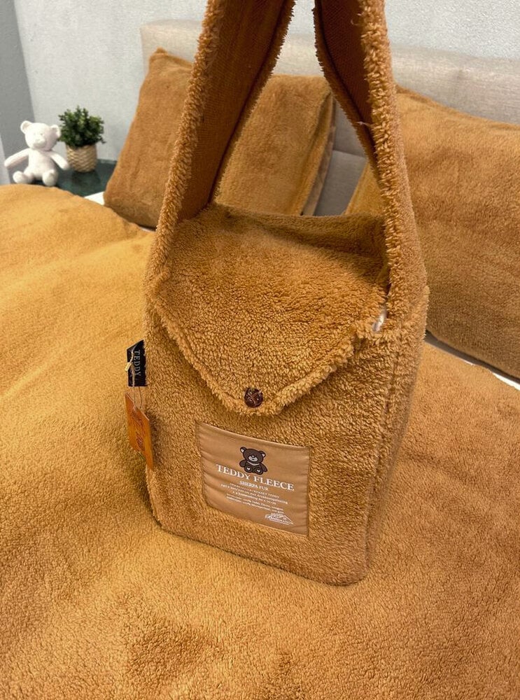 Caramel Latte Teddy Fleece Duvet Cover - Warm, Soft & Luxurious