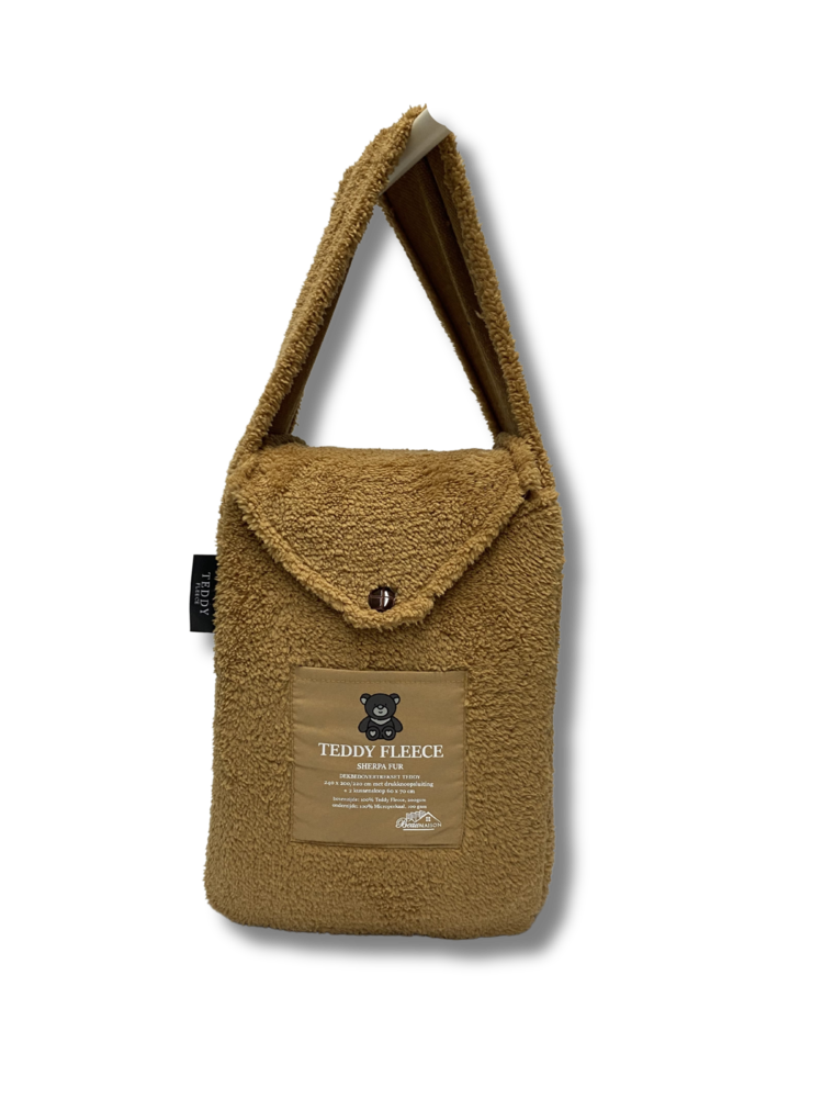 Caramel Latte Teddy Fleece Duvet Cover - Warm, Soft & Luxurious