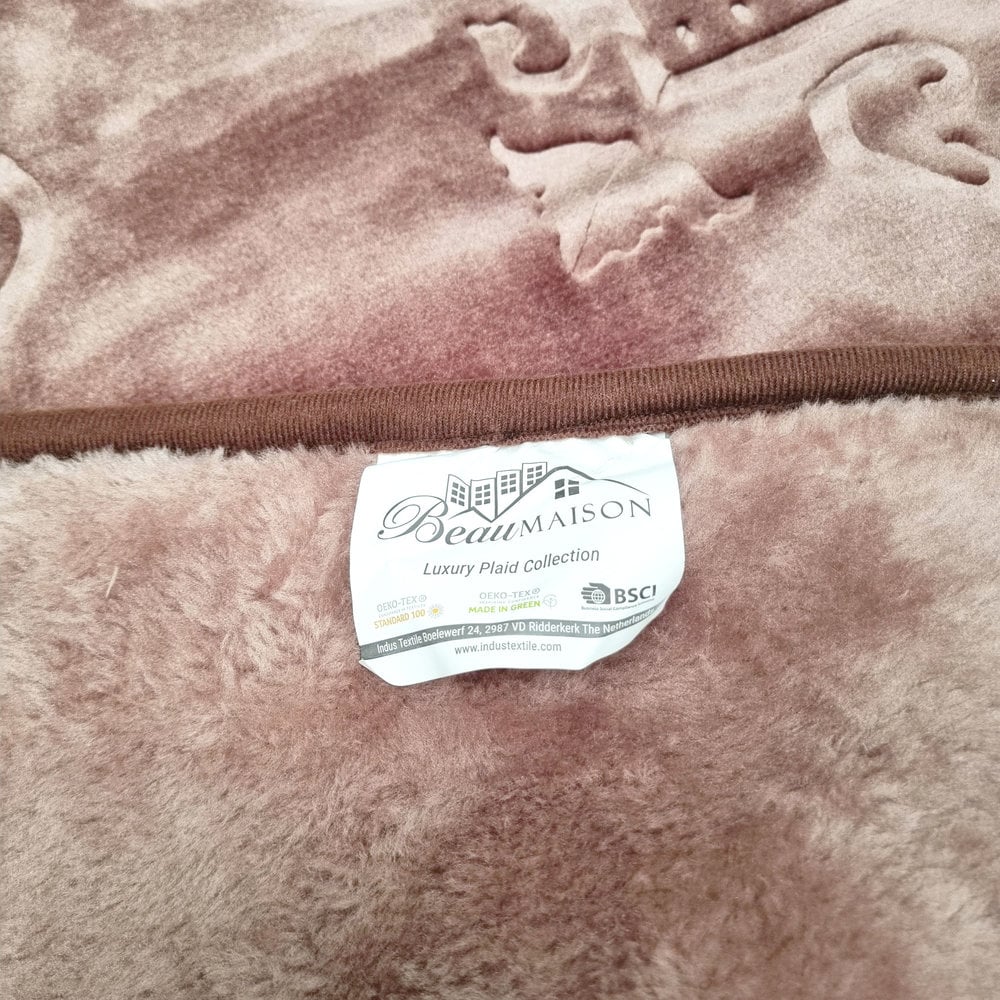 Luxury Brown Throw Blanket 220 x 240 cm | Heavy Quality