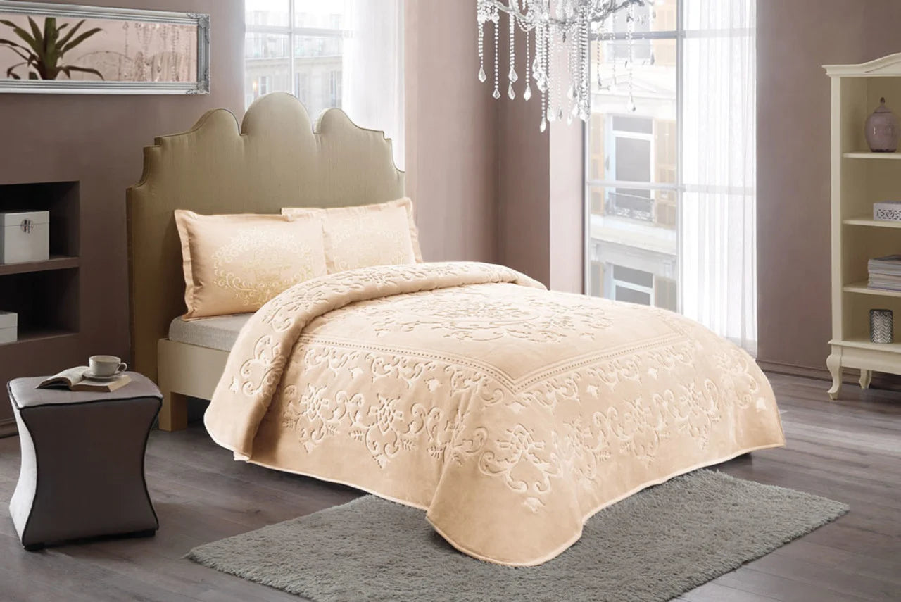Luxe Woondeken Cappuccino 220 x 240 cm | Zware Kwaliteit