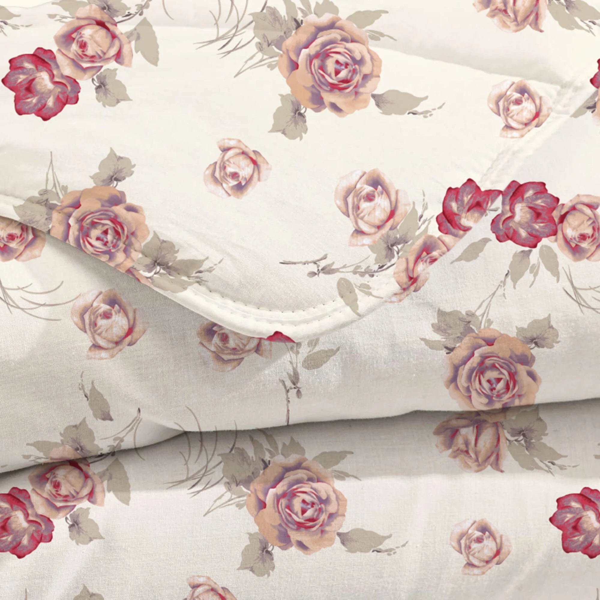 All-in One Lazy Dekbed Flowers Diamond Pink - Dekbed met kussenslopen