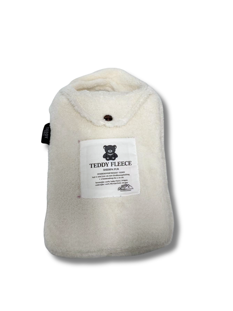 Teddy Fleece Duvet Cover Pearl White | Warm & Luxurious