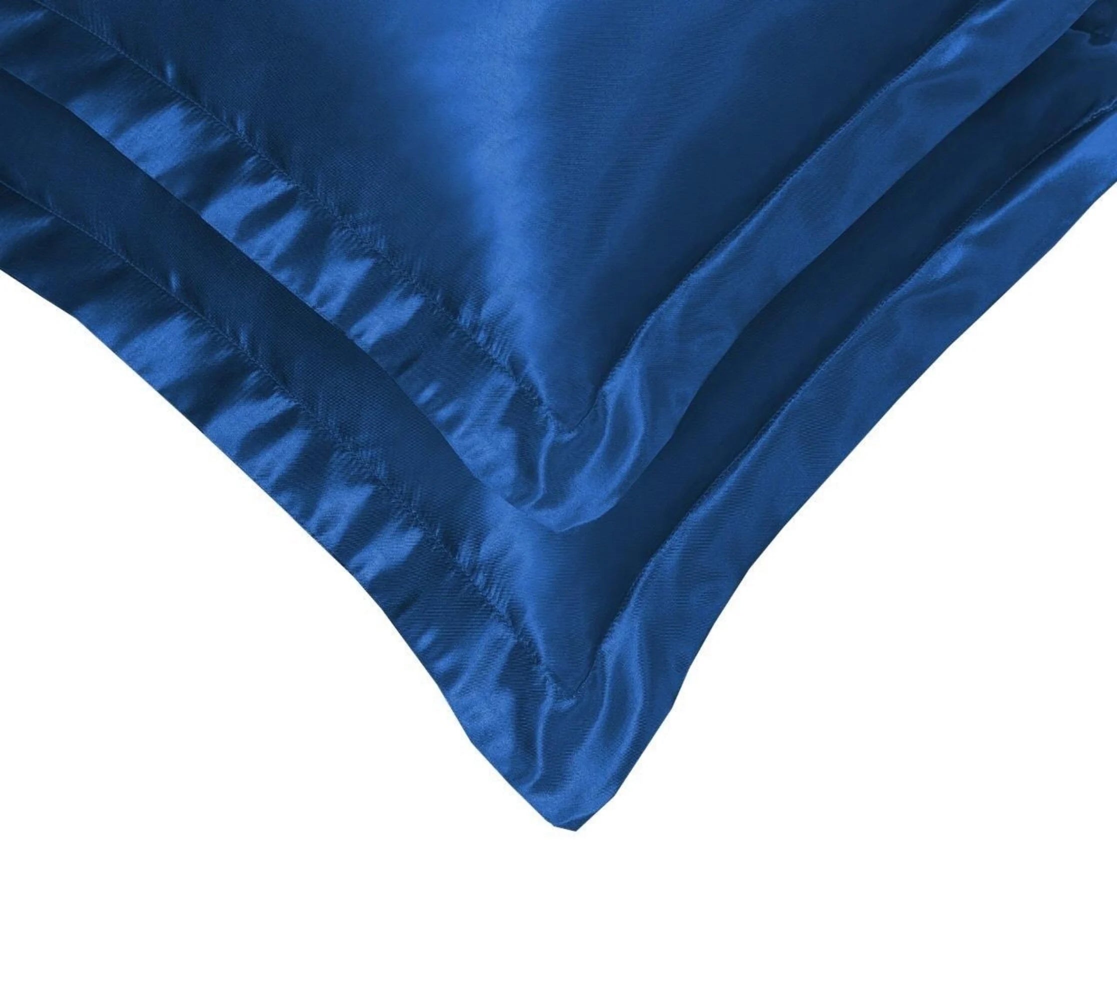 Glanzend Satijnen Dekbedovertrek Navy Blue