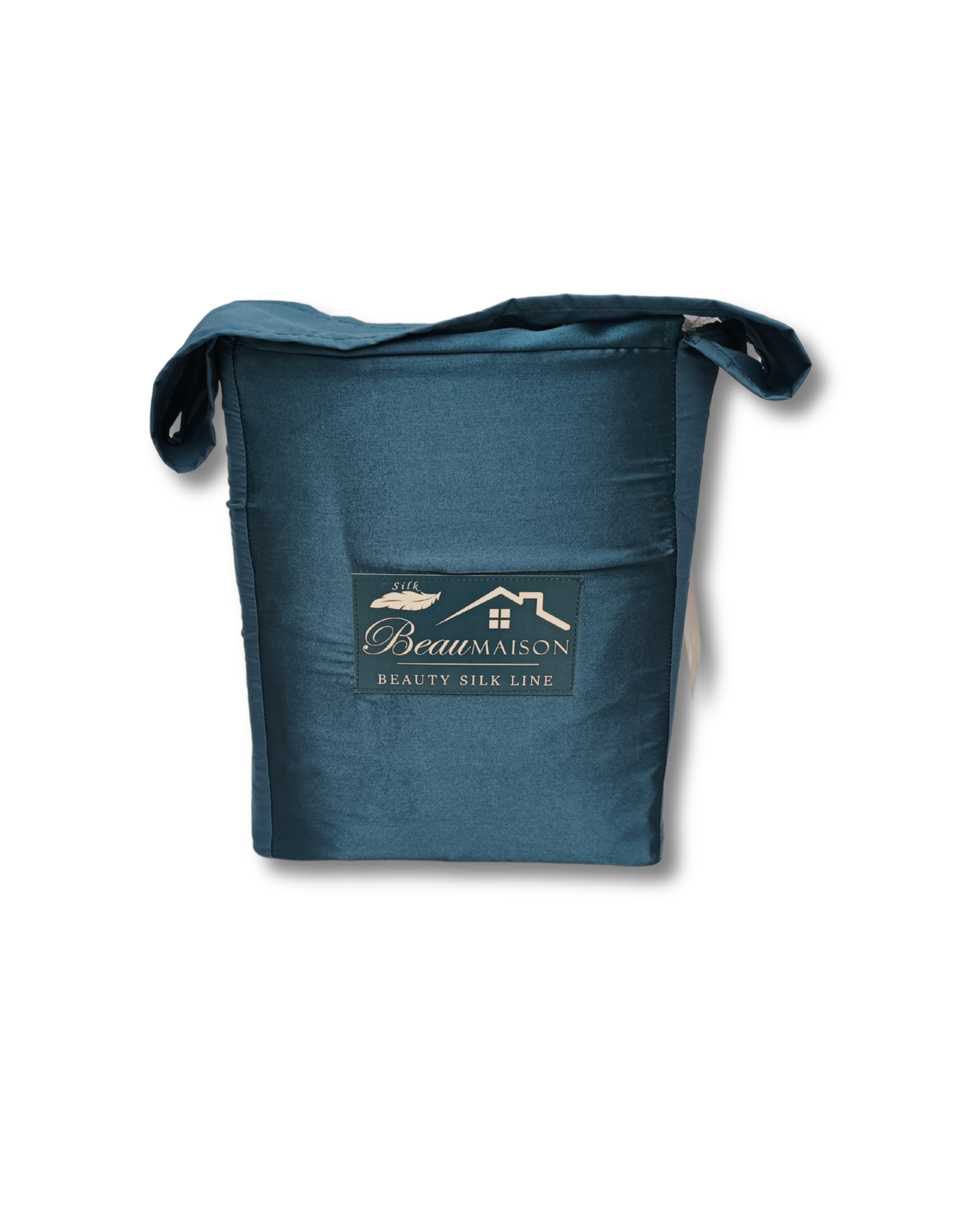 Shiny Satin Duvet Cover Petrol Blue
