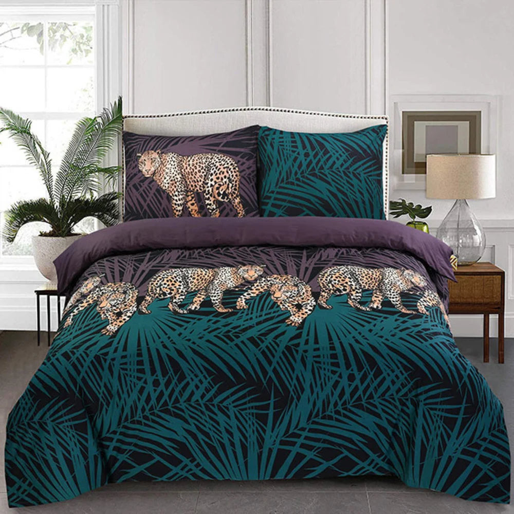 Cotton Duvet Cover Cheetah